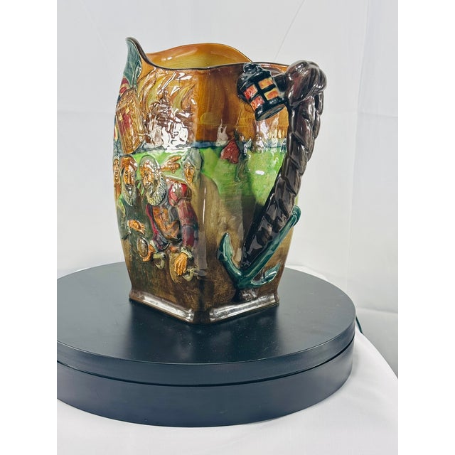 A striking and highly collectible Royal Doulton "The Drake Jug" No. 190, an exceptional example of English historical...