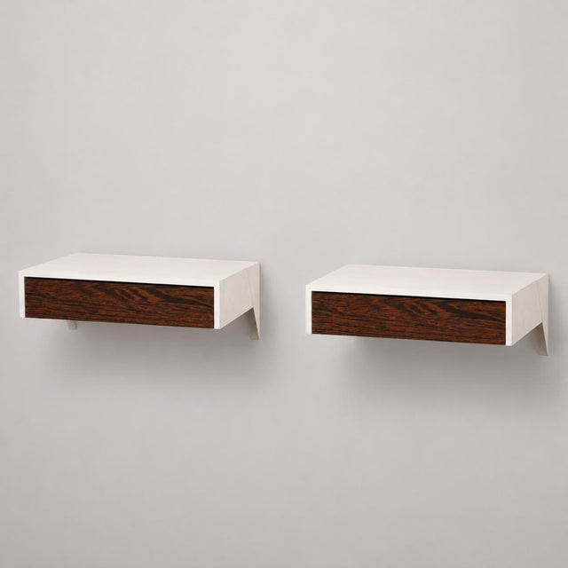 Contemporary DD01 Bergeijk Wall System Nightstands by Martin Visser for Spectrum, 1960s, Set of 2 For Sale - Image 3 of 10