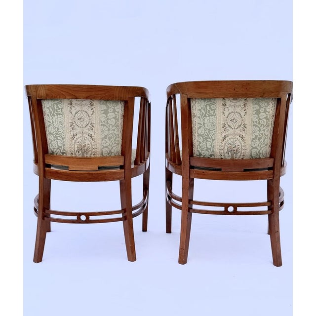 Metal Vienna Secession Armchairs by Josef Maria Olbrich, Austria, 1900s, Set of 2 For Sale - Image 7 of 11