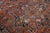 Antique Persian Heriz Handmade Medallion Designed Rust Wool Rug For Sale In New York - Image 6 of 10