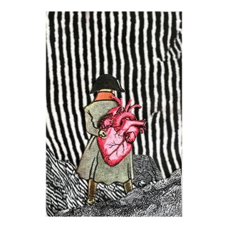 David Gilhooly, Collage Watercolor Painting David Gilhooly California Funk Surrealism MixedMedia For Sale