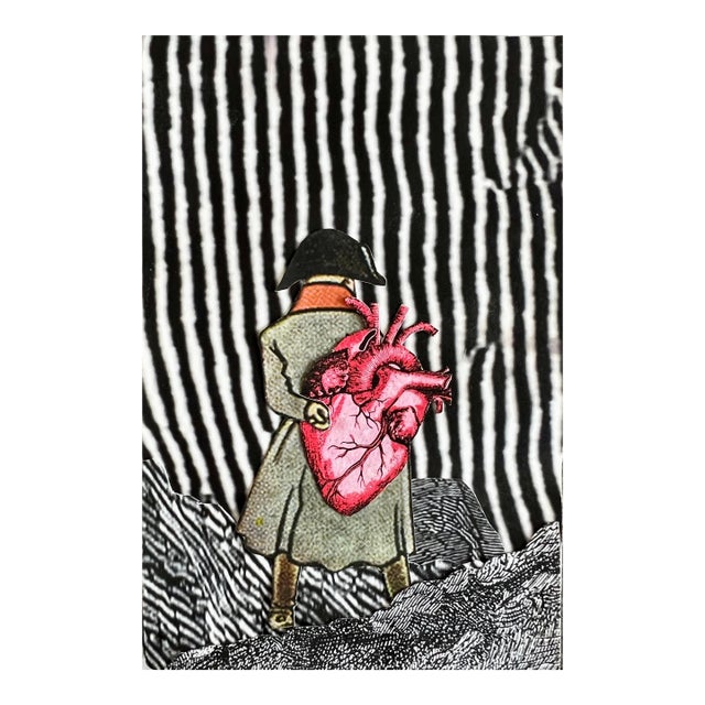 David Gilhooly, Collage Watercolor Painting David Gilhooly California Funk Surrealism MixedMedia For Sale