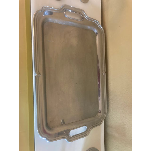 1920s Vintage Art Deco Krome Craft Farber Bros Cocktail Shaker Set- 8 Pieces For Sale - Image 5 of 7