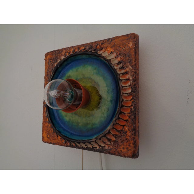 1970s Studio Ceramic Wall Lamp from Kaiser Leuchten, 1970s For Sale - Image 5 of 18
