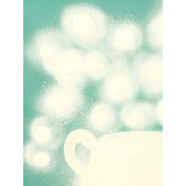 White Scabiosa is part of my contemporary botanical series, exploring flowers through their simplest forms—an impression...