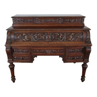 Antique French Renaissance Writing Secretaire For Sale