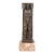 Art Deco Bronze Telamon Sculpture on Rectilinear Variegated Rose Hue Marble Base For Sale
