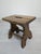 Wood Small Rustic Wood Stool, 1965 For Sale - Image 7 of 12