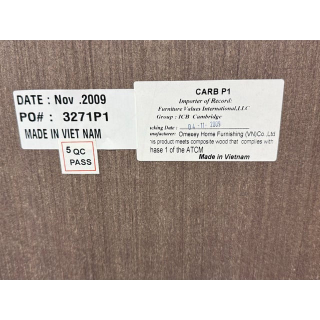 Omexey Home Furnishings Cherry Wood Wall Mirror For Sale - Image 10 of 12