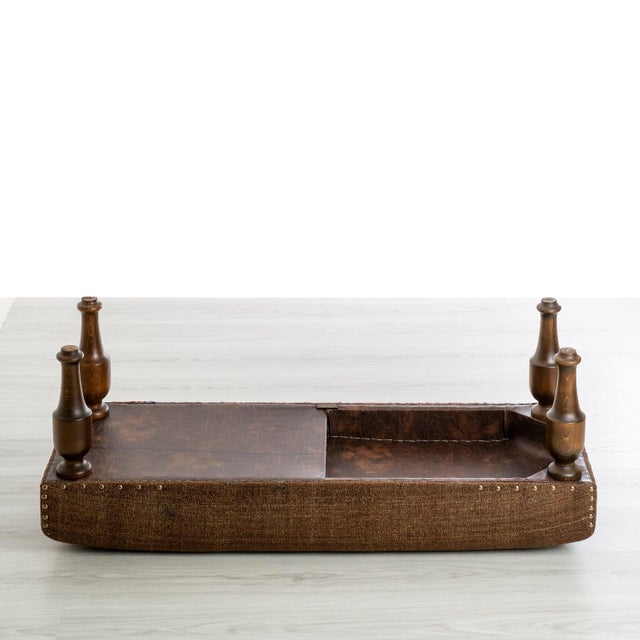 A purposefully crafted architectural element for a living space or study, utilizing a meticulously sourced 1950s Anatolian...