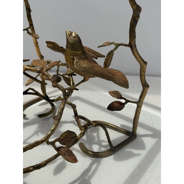 Brass Birds on Branches Coffee Table Manner of Giacometti For Sale - Image 9 of 12