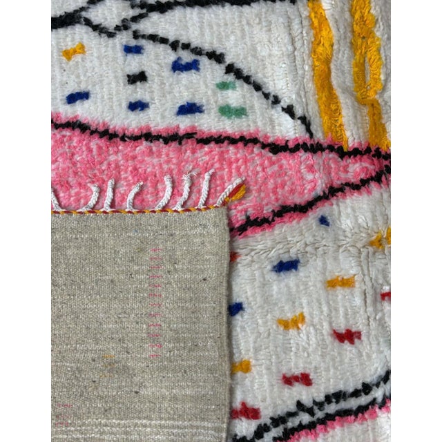 Handmade Berber Azilal Wool Rug - 9.8 X 6.2 Ft For Sale In Cleveland - Image 6 of 8