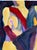 Figurative Yellow Figure in Black Stockings - Abstracted Oil Painting by Michael William Eggleston For Sale - Image 3 of 5