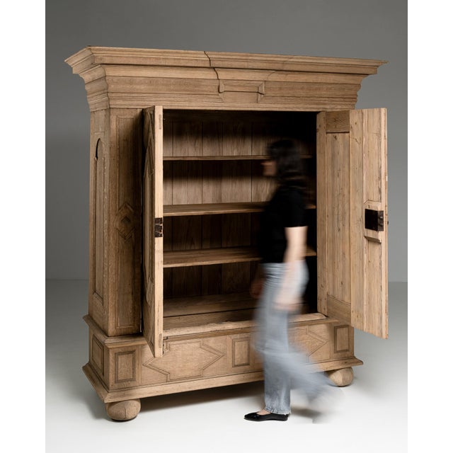 19th Century Oak Baroque Cabinet For Sale - Image 18 of 18