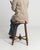 Wood 20th Century Oak Bobbin Stool with Turned Wood Legs For Sale - Image 7 of 12