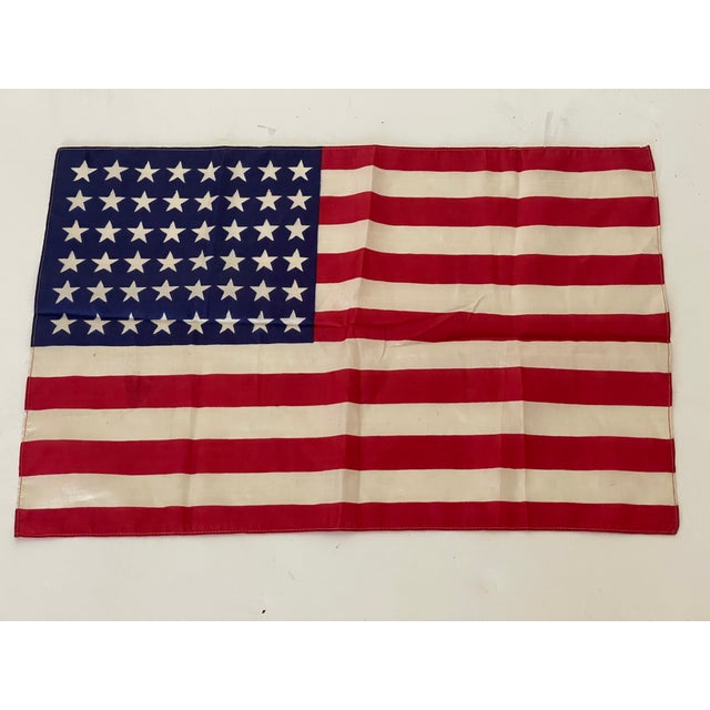 American Antique American 48 Stars Small Flag For Sale - Image 3 of 5