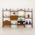 1970s Italian Four Bay Free Standing Wall Unit in the style of Gio Ponti, 1970s For Sale - Image 5 of 18