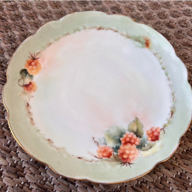 Early 20th Century Antique German Porcelain Plate Wall Trio Collection | Early 1900s Tielsch Bavaria Prussia For Sale - Image 5 of 9