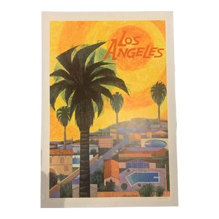 1960s Howard Koslow, Los Angeles Poster, Rar Hand Signed For Sale