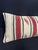 Turkish Hemp Pillow Cushion Natural Beige Red Cushion Cover 14x40 #30437 Enhance your home decor with our Kilim Pillow...