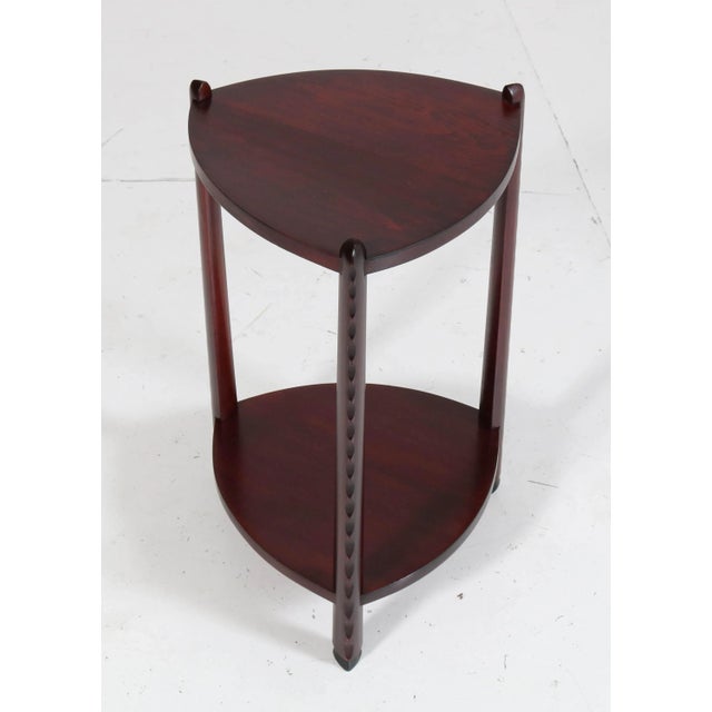 Art Deco Stained Beech Side Table Attributed to Piet Kramer, 1920s For Sale - Image 4 of 10