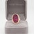 Modern 15.5Ct Rubellite Tourmaline Ring With Earth Mined Diamonds Halo, Size 6.75 For Sale - Image 3 of 8