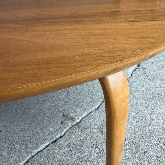 Wood Swedish Early Bruno Mathsson Large Annika Coffee Table For Sale - Image 7 of 12