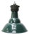 Vintage French Industrial Green Cast Pendant Lamp from Sammode For Sale