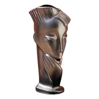 A Postmodern Face Vase After Lindsey B., Circa 1980 For Sale