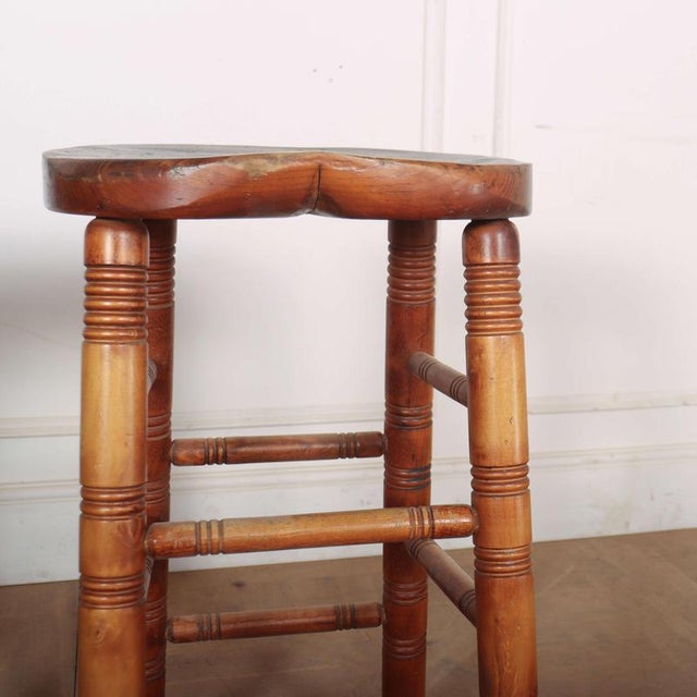 Bar Stools, 1890s, Set of 4 For Sale - Image 10 of 11
