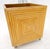 Mid-Century Modern Reed Bamboo Rattan Square Cube Shape Planter Stand on Wheels For Sale - Image 4 of 12
