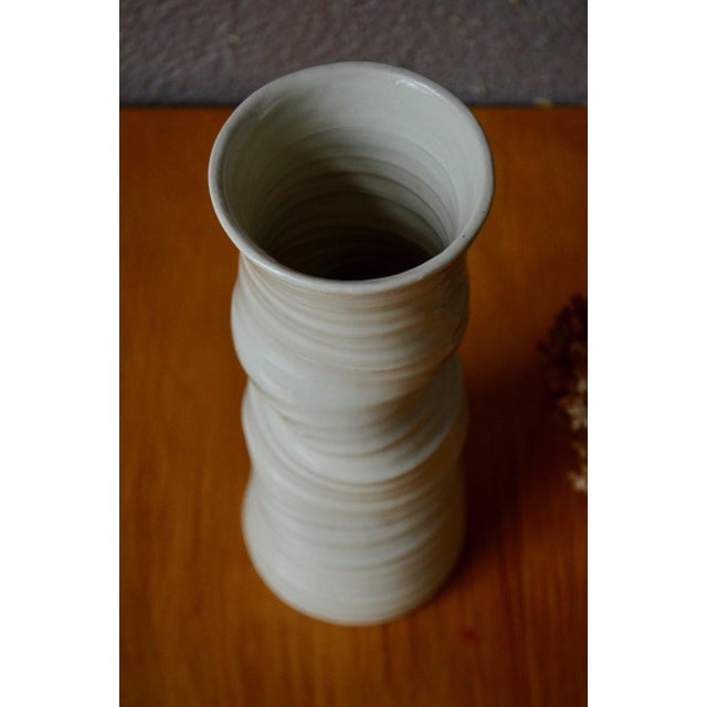1990s Primitive Bohemian Glazed Stoneware Vase, 1990s For Sale - Image 5 of 7