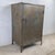 Metal Vintage Industrial Metal Cabinet With Shelves and Weathered Patina For Sale - Image 7 of 17