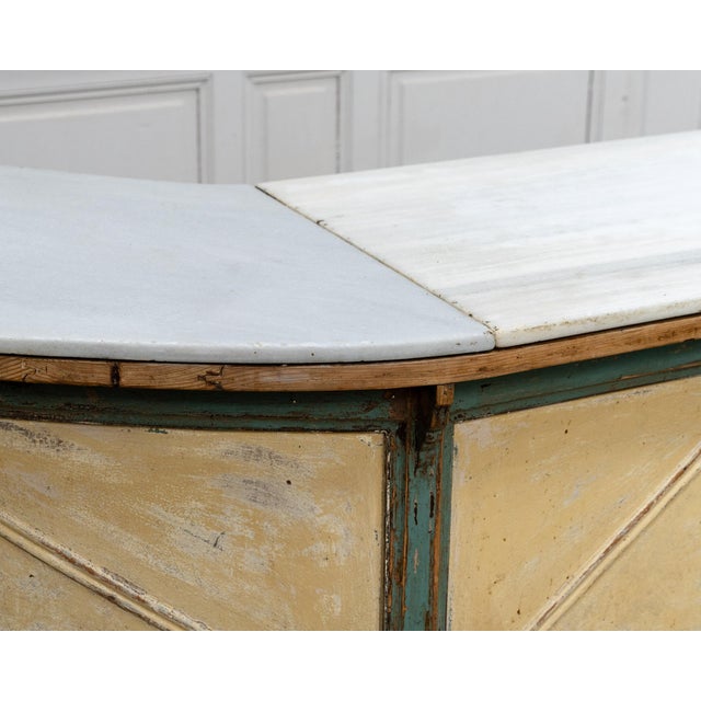 Beige Antique Italian Counter with Marble Top, 19th Century For Sale - Image 8 of 18