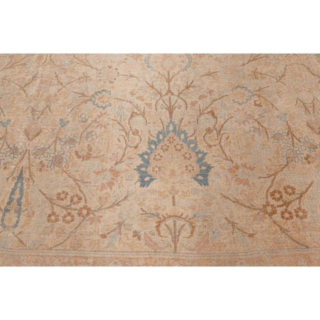 Fine Antique Persian Meshad Animal Hand Knotted Wool Carpet For Sale - Image 9 of 9