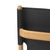 Wood Natural Oiled Oak and Black Leather Saxe Chair by Lassen For Sale - Image 7 of 16