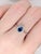 This beautiful ring features a 0.68 carat oval sapphire gemstone with natural earth mined diamonds, all set in solid 14K...