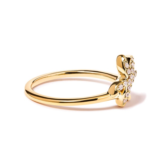 Introducing a dazzling ode to nature's beauty, this 10K Yellow Gold Palm Tree Statement Ring is a captivating piece that...