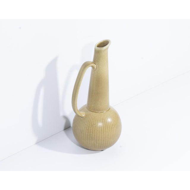 Mid-Century Modern 1960s “Ritzi” Model 8 Ceramic Pitcher by Gunnar Nylund for Rörstrand For Sale - Image 3 of 6