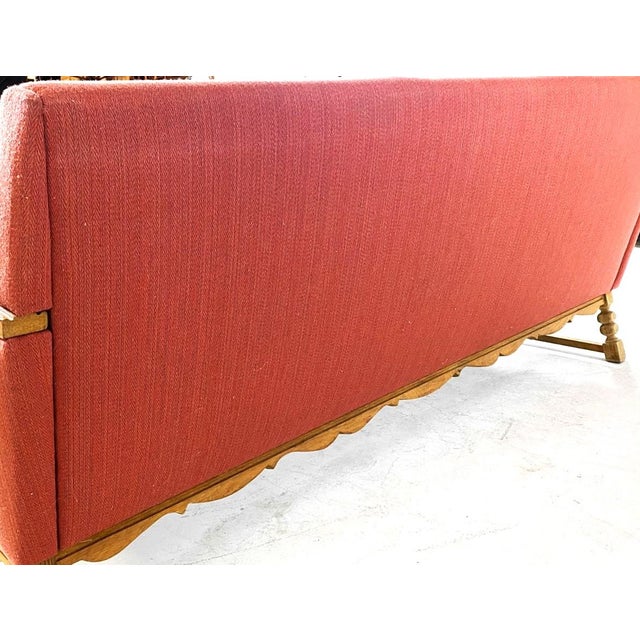 Mid 20th Century Danish Mid Century Modern Red Sofa For Sale - Image 5 of 10