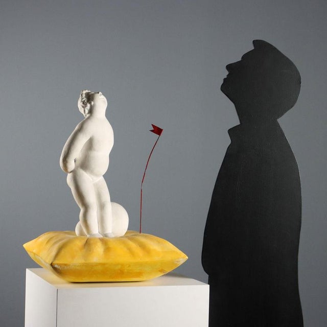 Glazed ceramic and plaster. An artist's identifying label is located under the base. This work is part of Walter...