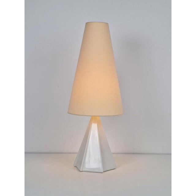 Ceramic Vintage Teepee Table Lamp in Ceramic, 1970s For Sale - Image 7 of 11