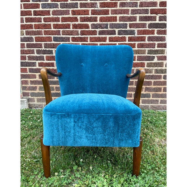 1960s Alfred Christensen Beech Lounge Chair C. 1960s For Sale - Image 5 of 16