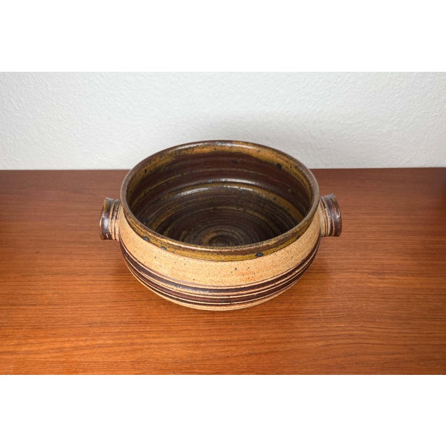Mid-Century Modern Danish Studio Pottery Bowl by Tue Poulsen for Tue Keramik, 1960s For Sale - Image 14 of 18