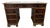 Vintage Mahogany Veneer Pedestal Desk, 1950s For Sale
