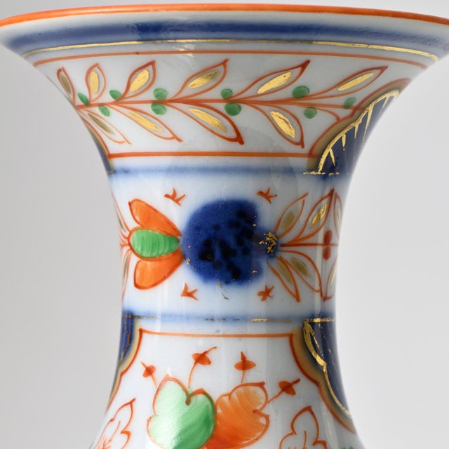 Hand-Painted Porcelain Vase from Bayeux, 1800s For Sale - Image 9 of 11