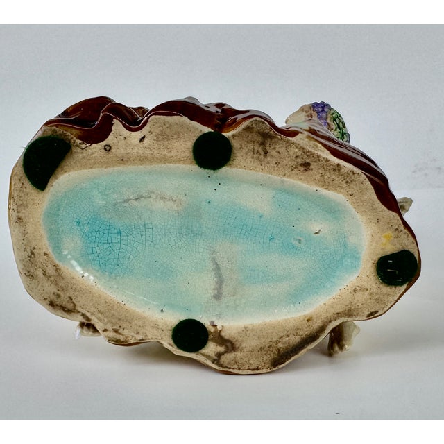 English Majolica Putti Spill Vase, Faux Bois, Late 19th Century For Sale - Image 14 of 14