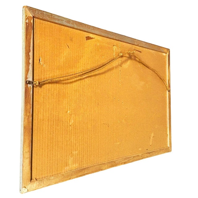 Mid 20th Century Mid 20th Century Rare Lithagraph Printed Pink Flamingo Framed Wall Mirror Wall by R. Stern for Turner For Sale - Image 5 of 5