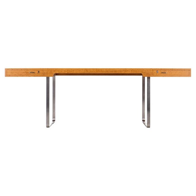 JH 810 Oak Desk attributed to Hans J. Wegner, Denmark, 1970s For Sale - Image 15 of 15