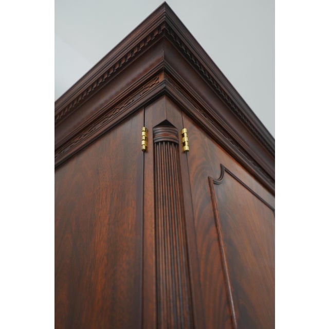 Henkel Harris Flame Mahogany Tv Entertainment Cabinet Armoire For Sale - Image 14 of 18